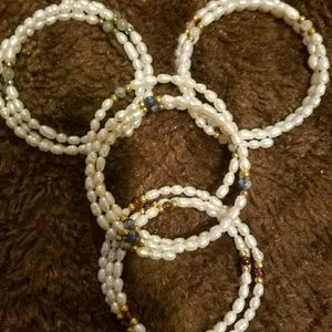 Wrap around bracelets (4 in set)